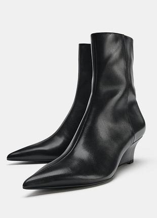 Оригінальні черевики на танкетці з нової колекції zara new original.