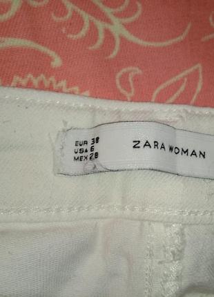 Шорты женские белые zara 4