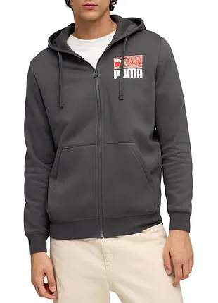 Кофта чоловіча фліс essentials puma. цвет: dusky gray.