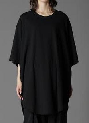 Чорна сукня-футболка вільного крою (oversize
