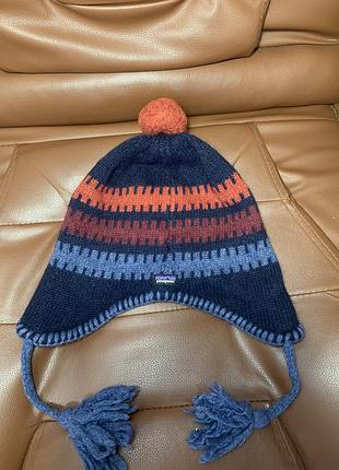 Шапка унісекс patagonia woolie hat 00’s різнокольорова вовна