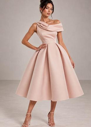 Распродажа платье asos миди со спущенным плечом