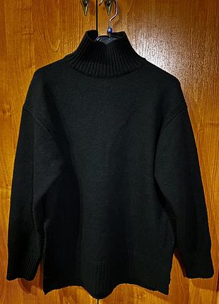 Светр жіночий h&m подовжений чорний розмір s/m