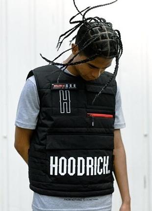 Чоловіча тепла стильна жилетка дутік hoodrich