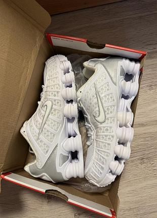 Кросівки чоловічі nike shox білі