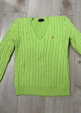 Светр жіночий polo ralph lauren салатовий