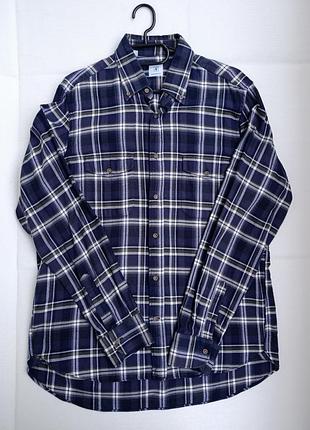 Чоловіча фланелева сорочка в клітинку affinito. розмір xl-xxl (комір 44)