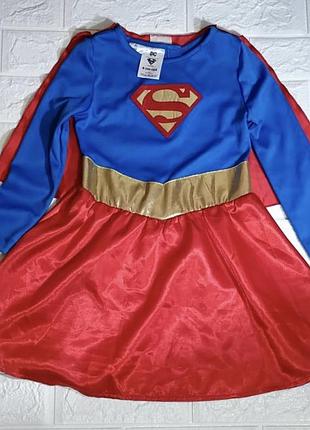 Костюм супердівчинки / карнавальний костюм  / supergirl / вбрання на свято / святковий одяг / геловін /  halloween
