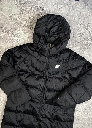 Пуховик nike therma-fit оригінал м розмір жіночий теплий пуховик nike primaloft