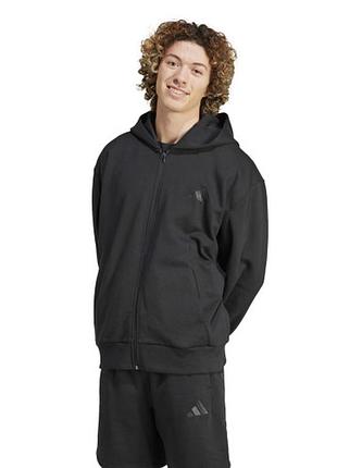 Кофта чоловіча чорна фліс р.м fleece full-zip adidas