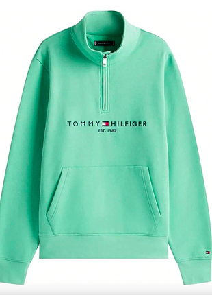 Свитер мужской с молнией tommy hilfiger green