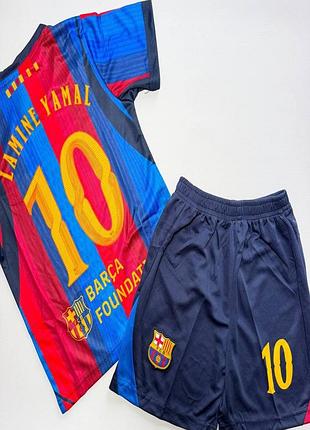Детская футбольная форма fc barcelona lamine yamal 10 сезон 26/27