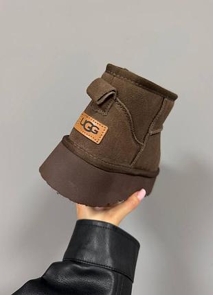 Ugg ultra mini platform chocolate brown suede 4