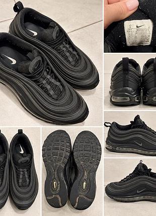 Оригінальні nike air max 97, чорні, розмір eu 42,5(41р)
