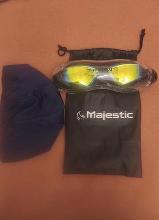Окуляри для плавання majestic дзеркальні