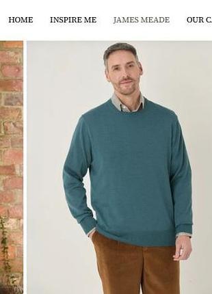 Кофта джемпер james meade (merino wool) l 8