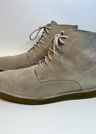 Clarks демисезонные замшевые ботинки