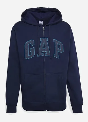 Кофта мужская синяя флис соп худи р.м gap 6