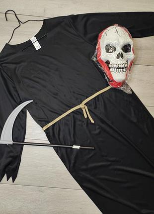 Костюм смерті смерть мантія смерть х косою хелловін halloween