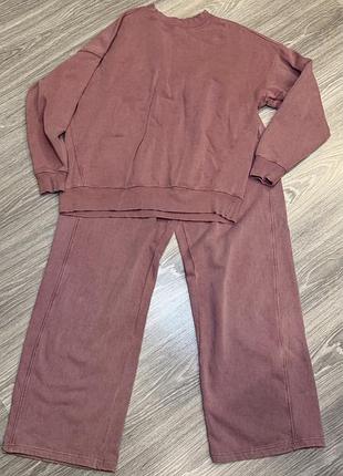 Жіночий брючний костюм pull&bear оверсайз теплий