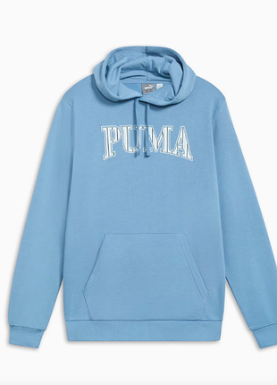 Худи мужское белое лого celebration puma 2