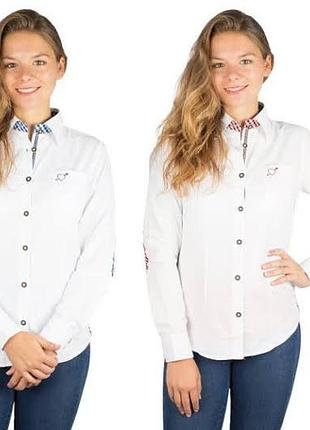 Хлопковая фирменная рубашка/ l- xl/ brend stockreipoint