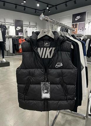 Зимова дитяча жилетка nike,тепла дута жилетка nike