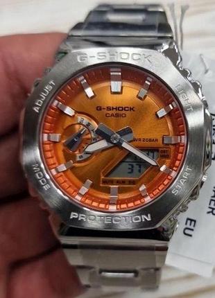 Мужские часы casio gm-2110d-4a g-shock оригинал гарантия