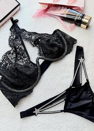 Бюстгальтер мереживний зі стразами victoria’s secret оригінал
