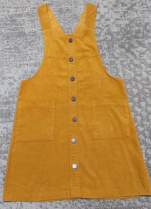 💛 вельветовый сарафан new look 2