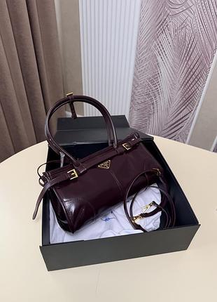 Сумка bonnie soft lux leather handbag бургунді