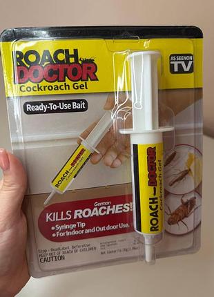 Інсектицидний гель roach doctor cockroach gel у шприці для боротьби з тарганами