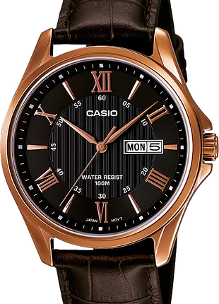 Чоловічий годинник casio mtp-1384l-1a timeless collection оригінал гарантія