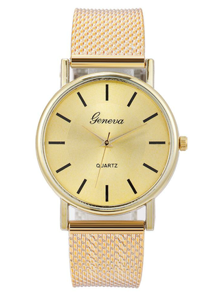 Класичний годинник з металічним ремінцем