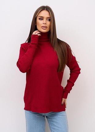 Свитер цвет бордовый размер l/xl fi_013873