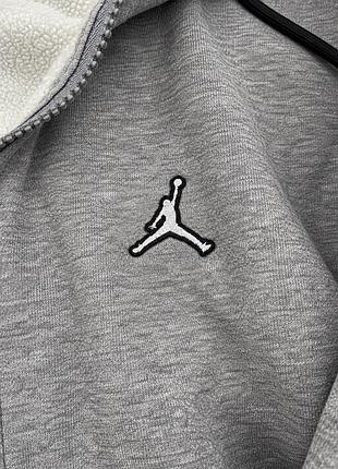 Чоловіче худі на блискавці jordan сіре 4