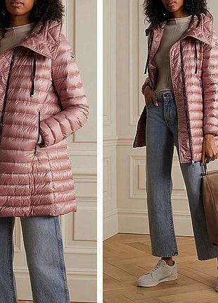 ▪️жіночий рожевий пудровий новий пуховик moncler монклер довгий зимовий женский розовый пудровый длинный пуховик зимний зима женское пальто пух перо