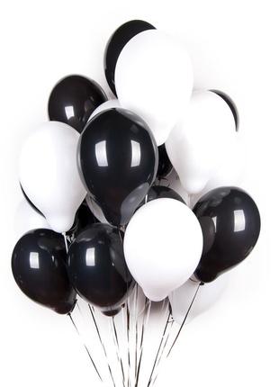 Латексные шары 10' пастель gemar g90-14 черный (26 см)3 фото