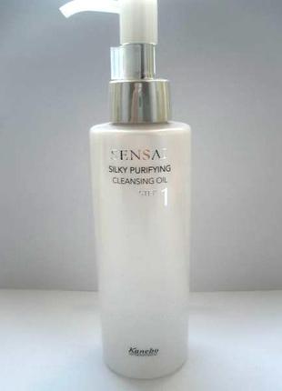 Sensai (kanebo) silky purifying cleansing oil очищающее масло 150 мл4 фото