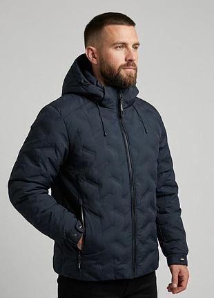 Чоловіча полегшена зимова куртка black vinyl c26-2788 cq navy #2 xxl