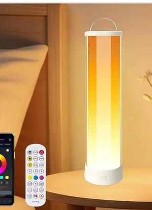 Розумний настільний світильник з різнокольоровим підсвічуванням rgb+ic