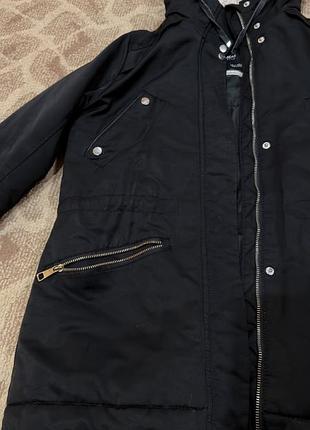 Куртка жіноча pull&bear зимова чорна 3