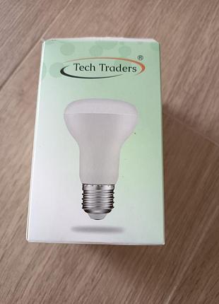 Светодиодная лампа led tech traders r63 e27 9w 6500k (810lm) - энергосберегающая рефлекторная лампа