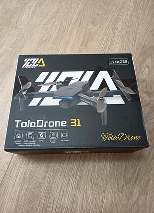 Квадрокоптер toladrone 31 (s31) с 4k uhd камерой, gps и бесколлекторными моторами