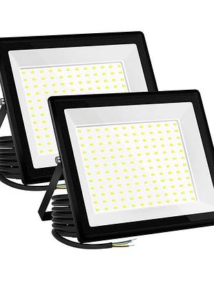 Комплект світлодіодних прожекторів led floodlight 150w ip66 (холодне біле світло, 6500k)