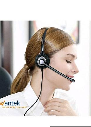 Проводная моногарнитура wantek a600 для кол-центров.