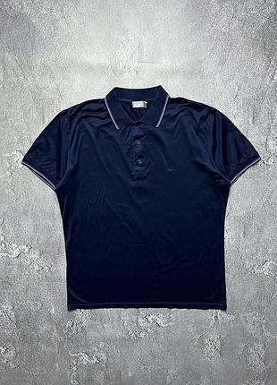 Vintage винтажная футболка поло dior bee диор big logo size xl размер хл