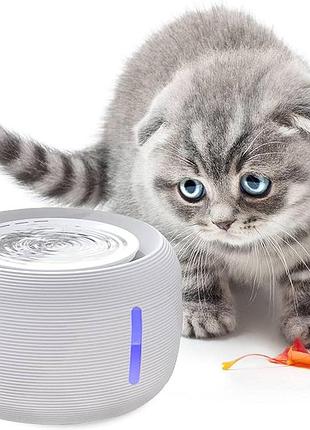 Поїлка-фонтан pretty paw pp01 classic 2.5л біла для котів сток з німеччини