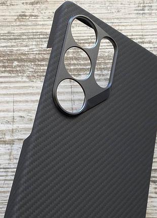 Ультратонкий карбоновый чехол premium slim carbon для samsung s25 ultra