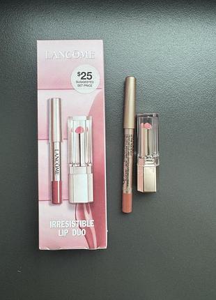 Набір lancôme irresistible lip idôle mini lip duo — подарунковий набір для губ